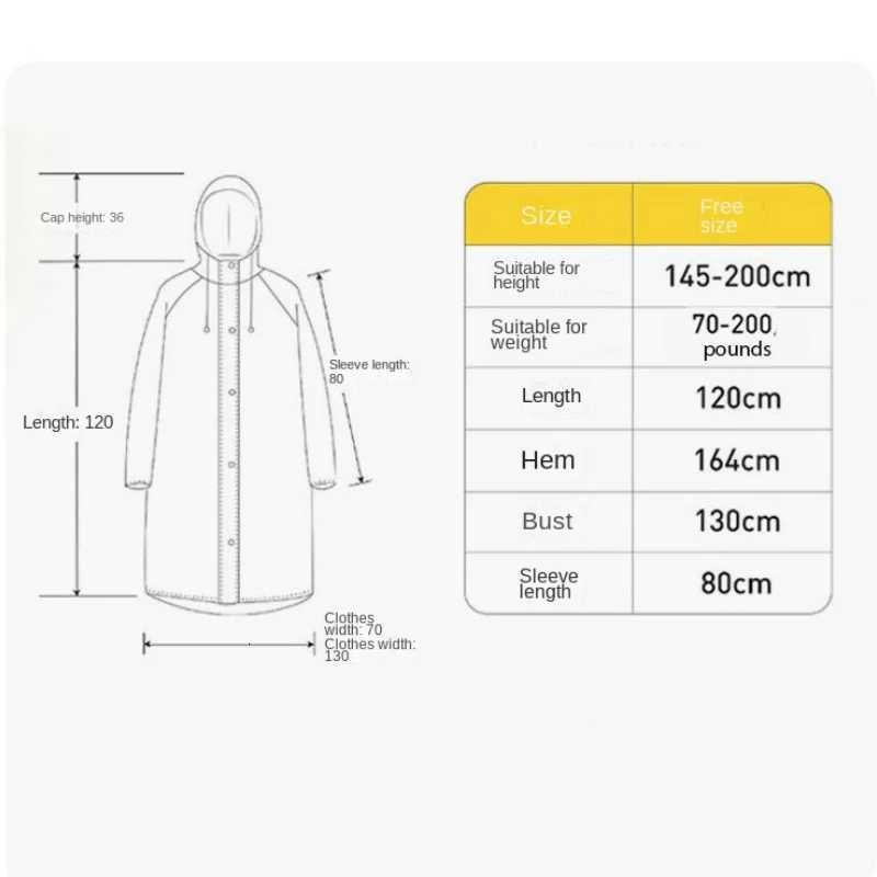 Raincoat Women Men Impermeable Thickened Waterproof EVA Raincoat Tourism Outdoor Hiking Rain Poncho Raincoat Hooded Rain Coat Y250814