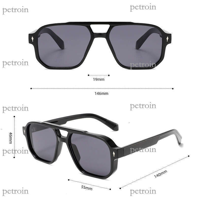 New Men and Women fashion Double Beam Pilot UV400 Sunglasses