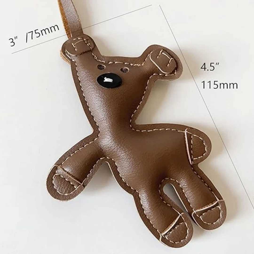 1 Pcs Bear Bag Charm Cute Bear Charm for Purse Handbags Bag Accessories Car Charms PU Teddy Bears Key Charms Keychain Y250815