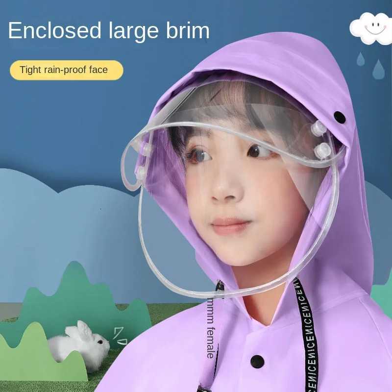 Poncho Waterproof Woman for Rain Coat Women Raincoat Boys and Girls Long Ponchos Childrens Raincoats Students With Backpacks Y250814