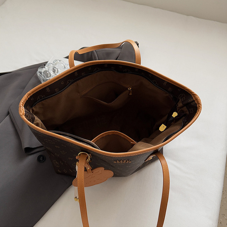 Large Capacity Luxury Women's Vintage Handbag Free Shipping Designer New Minimalist Single Shoulder Underarm Bag Fashion Casual Shopping Bag