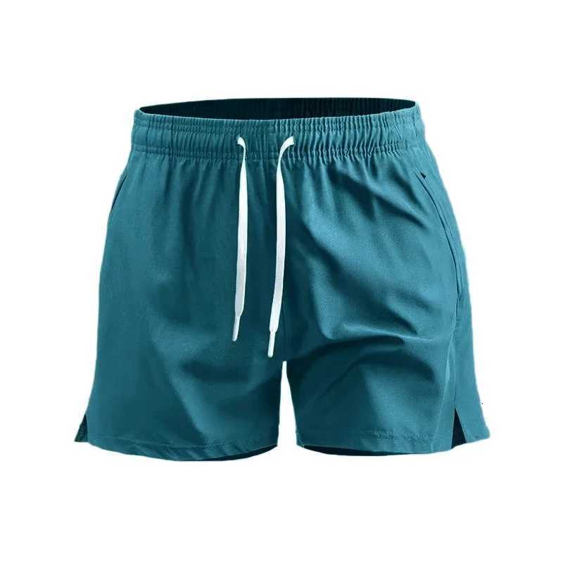 Mens Quick Drying Summer Shorts Ice Silk Running Short Sweatpants Basketball Pants Casual Solid Color Elastic Waist Shorts Y250814