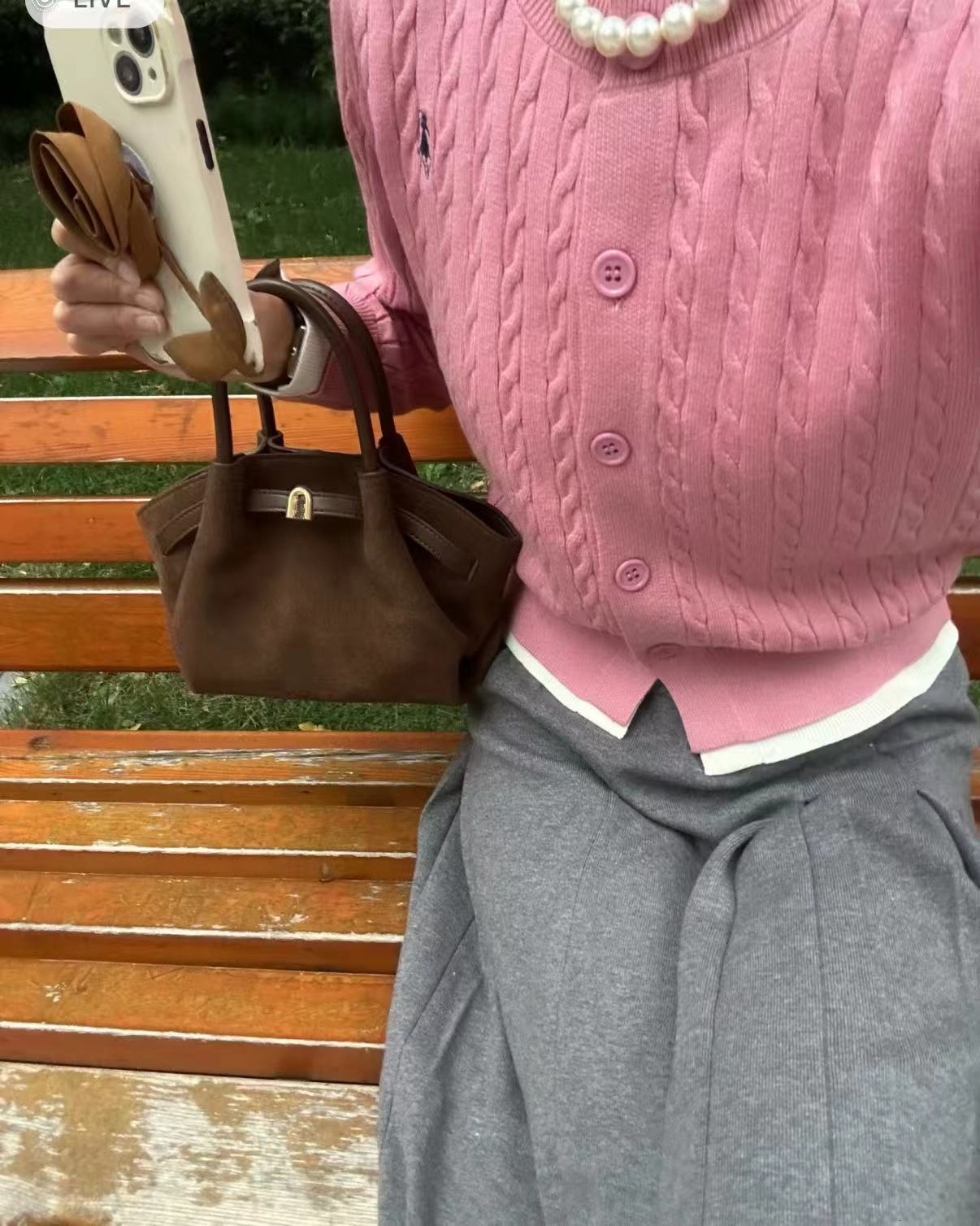 2025 Autumn New Women's Shoulder Bag Matte Suede Handbag New Trend Autumn New Designer Bag Solid Color Niche Women's Crossbody Bag Handbag