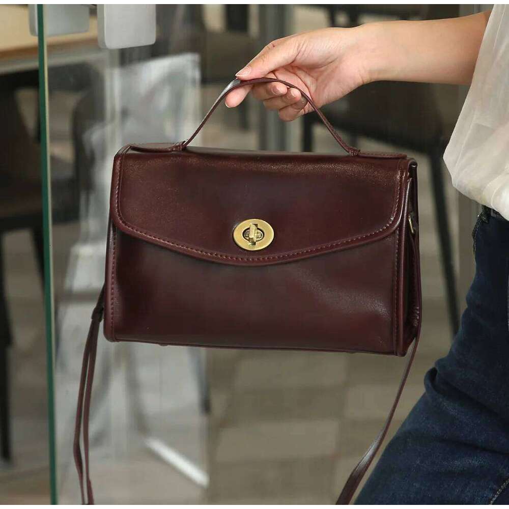 Large Capacity Messenger Women Vintage Bucket Shoulder Genuine Leather Shopping Slant Hobo Travel Bag 250815