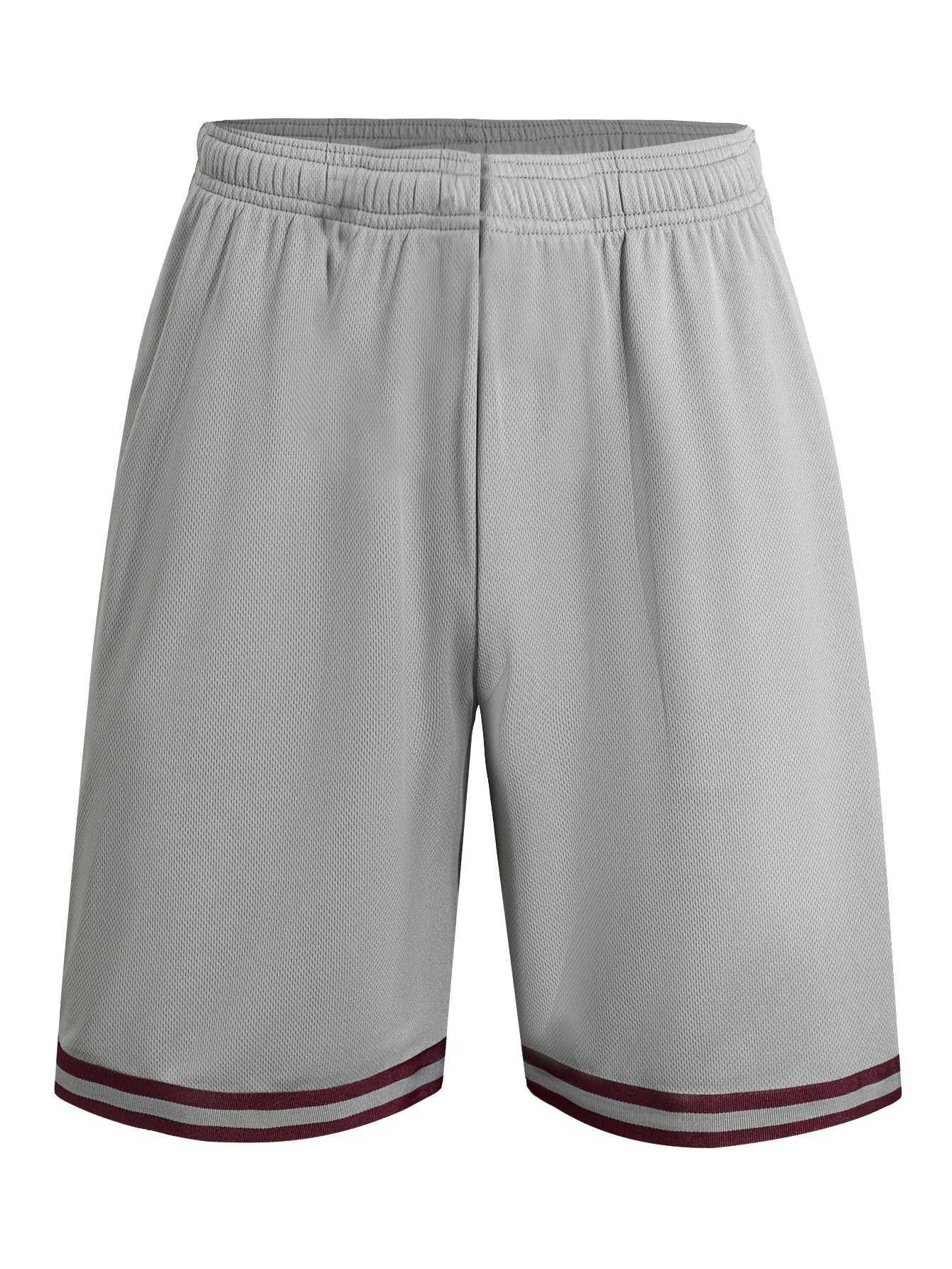 Two mens casual sports shorts quick drying active training running shorts equipped with elastic waistband and drawstring Y250814