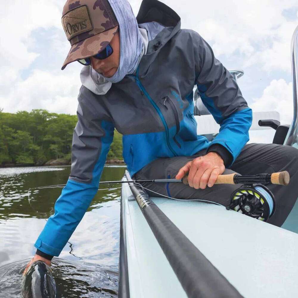 Men's Ultralight 3L Wading Waterproof Breathable For Hunting Camping Fishing - Lightweight Outdoor Rain Outwear Jacket