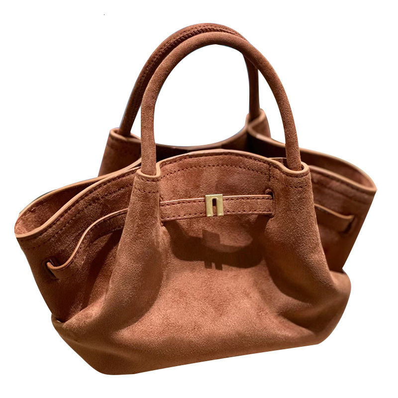 2025 Autumn New Women's Shoulder Bag Matte Suede Handbag New Trend Autumn New Designer Bag Solid Color Niche Women's Crossbody Bag Handbag