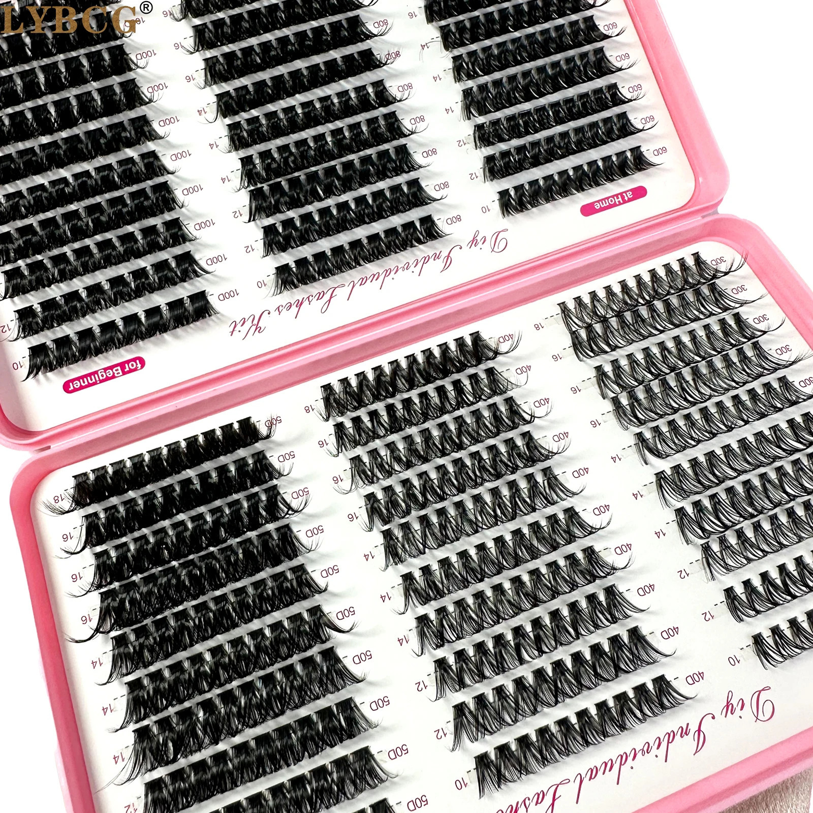 007mm Soft Fluffy Lash Clusters 30D100D Thick Long 1018mm Volume Cluster Eyelash s 570Pcs Wispy Individual Lashes 250811