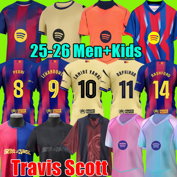 25 26 LAMINE YAMAL RASHFORD soccer jerseys GAVI OLMO football kits 2025 2026 barcalona football shirt men kit youth kids sets uniforms