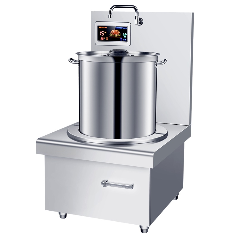 Industrial-Sized Stove for Cooking Soups and Sauces Stainless Steel Material for Easy Cleaning - single-head
