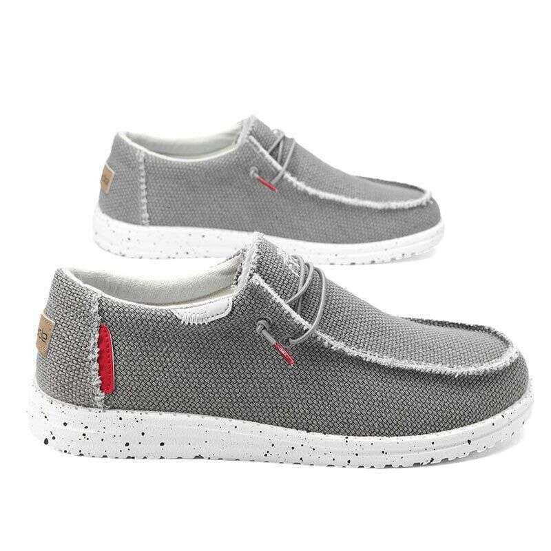 Slip-On Canvas for Man Casual Walking Outdoor Lightweight Men's Tennis Running Shoes Loafers