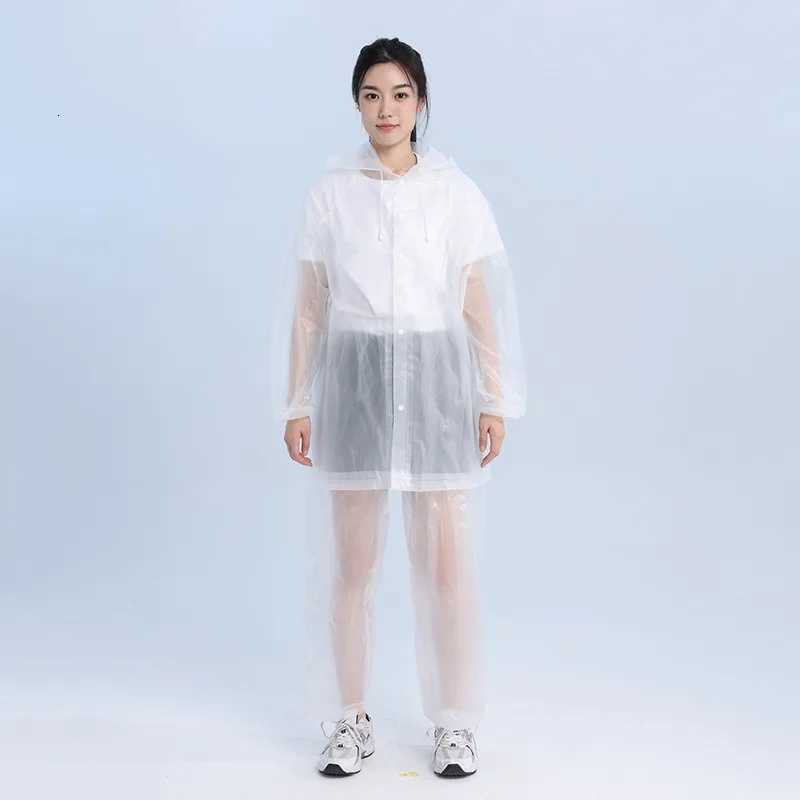 Be Prepared for Torrential Rains with Our Non-Disposable EVA Adult Raincoat Set Extra Thick Long and Stylish Matte Split Rain Y250814