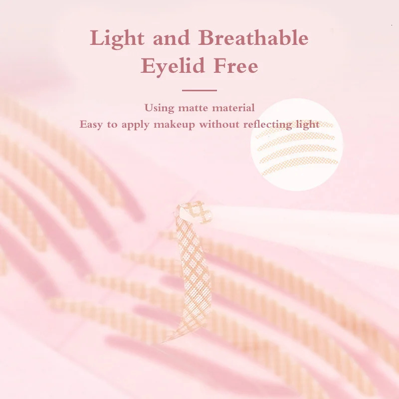 600Pcs/Set Eye Lift Strips Double Eyelid Tape Clear Gray Eyelid Stripe Big Eyes Invisible Double Fold Eyelid Sticker Makeup Tool 250811