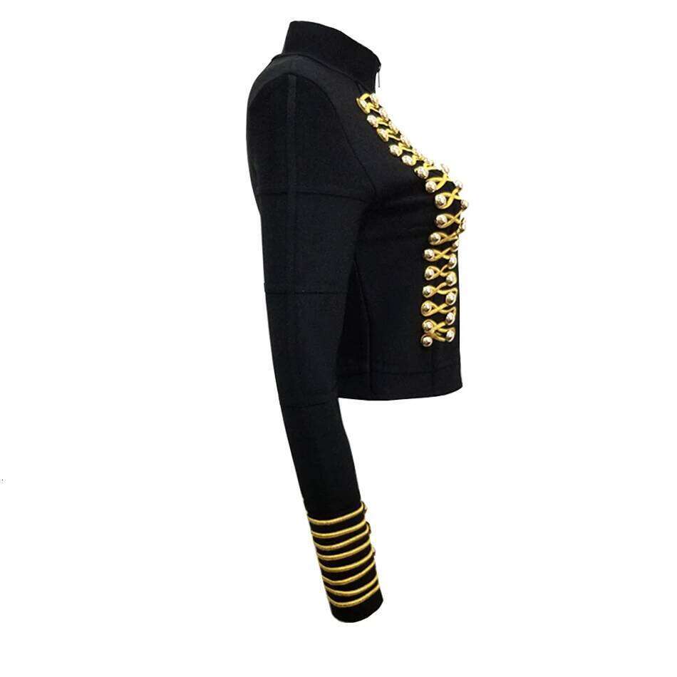 Designer Clothing 2025 New Fashion Runway Bandage Coats Long Sleeve Button Zipper Sexy Elegant Celebrity Party Outerwear Jacket Women