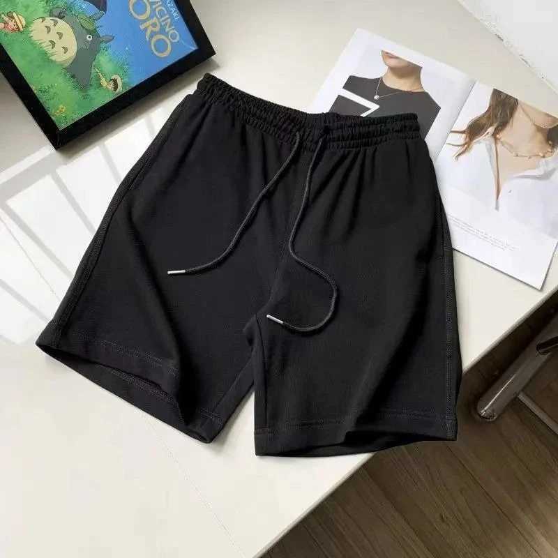 European pure cotton high-quality terry mens sports shorts net version commuting versatile casual five-point pants men Y250814