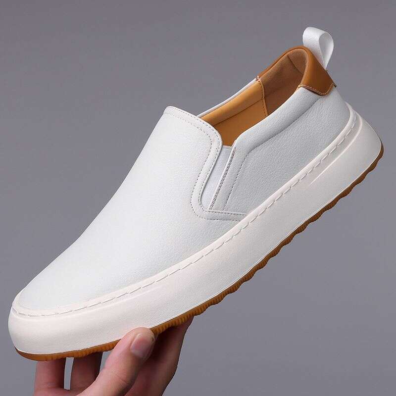 2025 Spring New Style Men's Casual Board Comfortable, Versatile, Breathable, Le Fu One Step Lazy Shoes