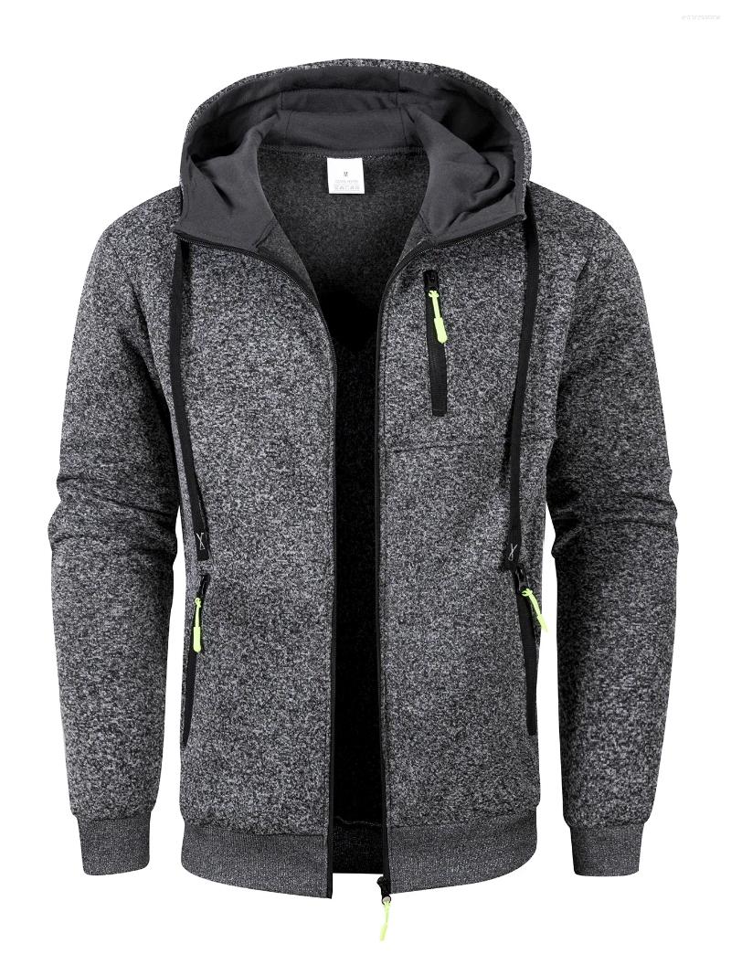 Men's Jackets Hoodies Long Sleeve Sweatshirt Hooded For Men Clothing Sportswear Casual Jacket