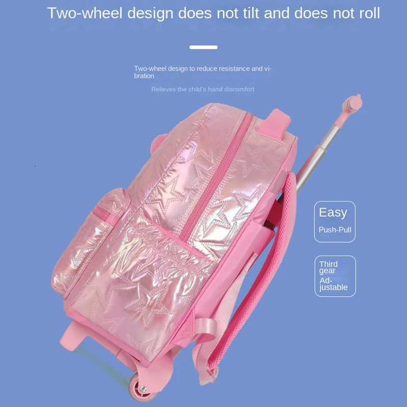 3pcs/Set Children Rolling Luggage Backpack For Teenagers Girls Travel Trolley School Bags With Wheels Students Wheeled Backpack X250815
