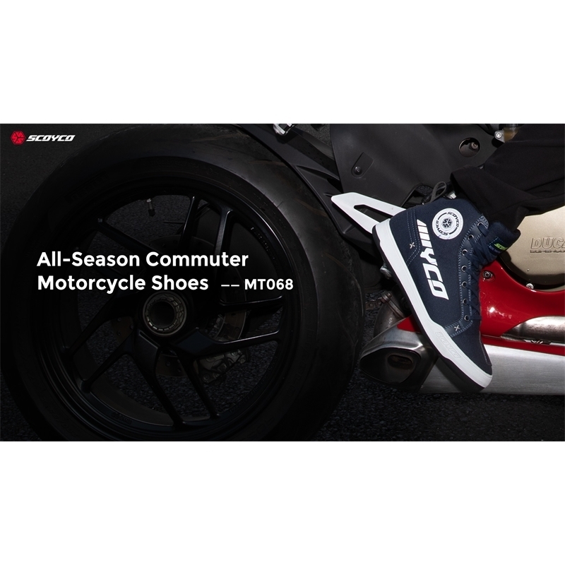 Scoyco Motorcycle Shoes AntiSkip Breathable Shockproof Casual High Ankle Autumn Summer Leisure Racing Riding Moto Boots w250801