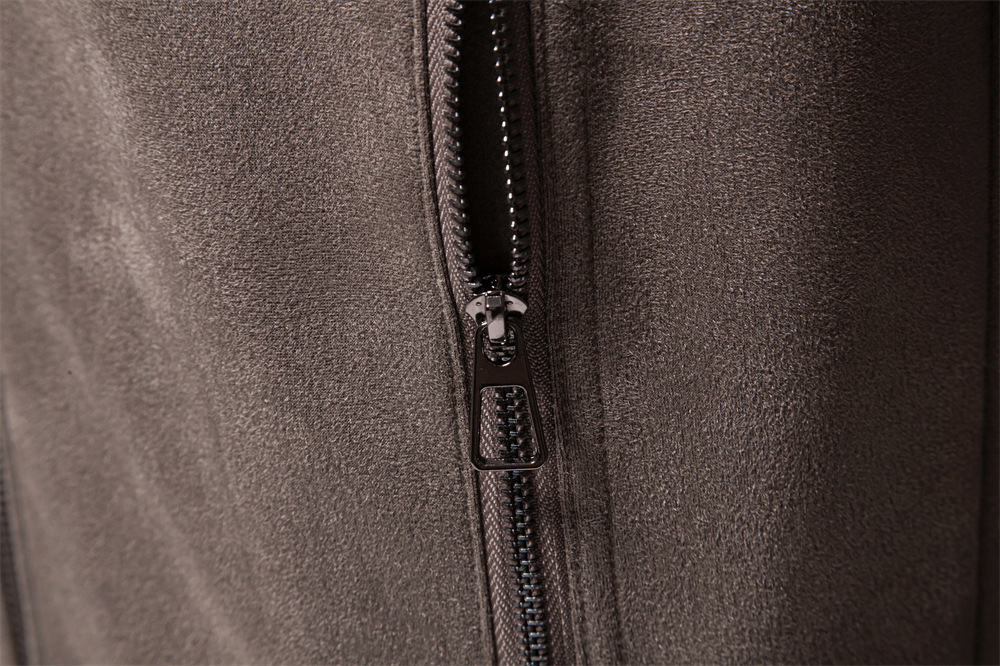 2025 New Men's Solid Color Jacket Autumn Winter Faux Suede Workwear Coat Trendy Casual Male Outerwear EUR size: S-2XL