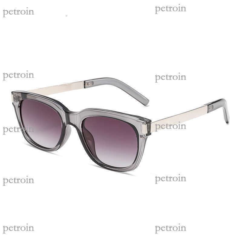 New square frame fashion metal temple sunglasses glasses with a high-end feel for men and women