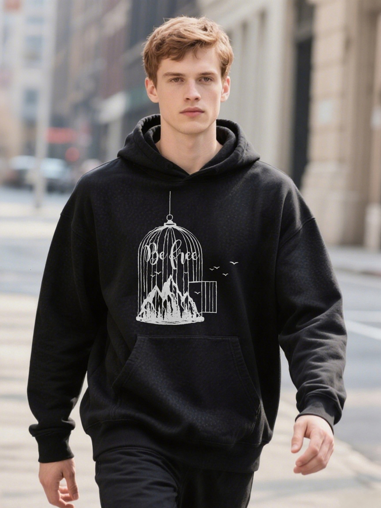 Casual Hoodie Print Design Men's Gift For Men 9406f a9c91