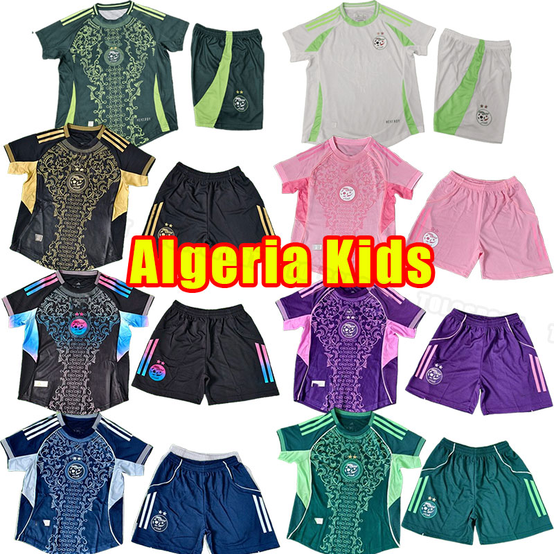 Kids 2025 2026 Algerie soccer jerseys 25 26 MAHREZ BRAHIMI BENNACER Algeria special jersey men maillot de football shirts training Uniform child baby player version