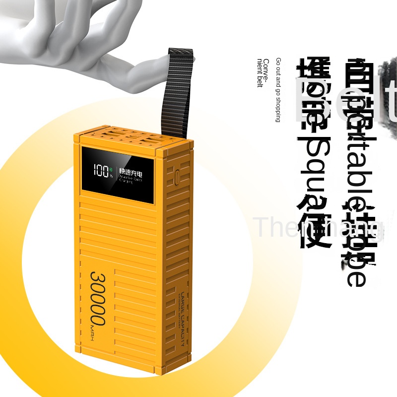 Elegant Treasure Box Style USB-C Power Bank w/ Quick Charge Technology: High-Powered External Battery Pack