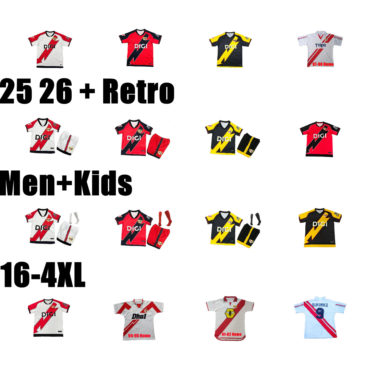 2025 2026 Rayo Vallecano James soccer jersey PALAZON GARCIA GUARDIOLA SANCHEZ TREJO CISS MONTIEL SANCHEZ MARTIN TREJO fans palyer men kids retro 01 02 football shirt