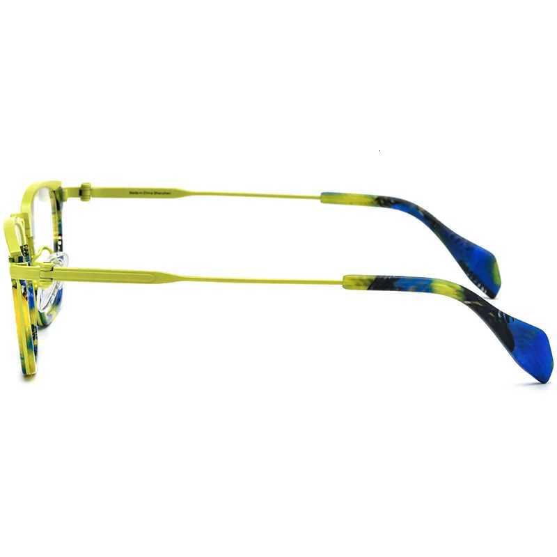 Color Spelling Men Sunglasses for Man Titanium Metal Magnifying Glasses With Prescription Acetate Fashion Square Women Lens Eye Y250815