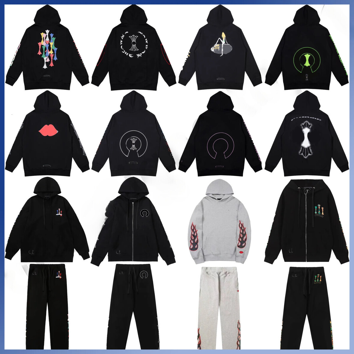 designer hoodie mens hoodies chrome hoodie print designer for man and woman Printed High Street s sweatpants US size s-xl