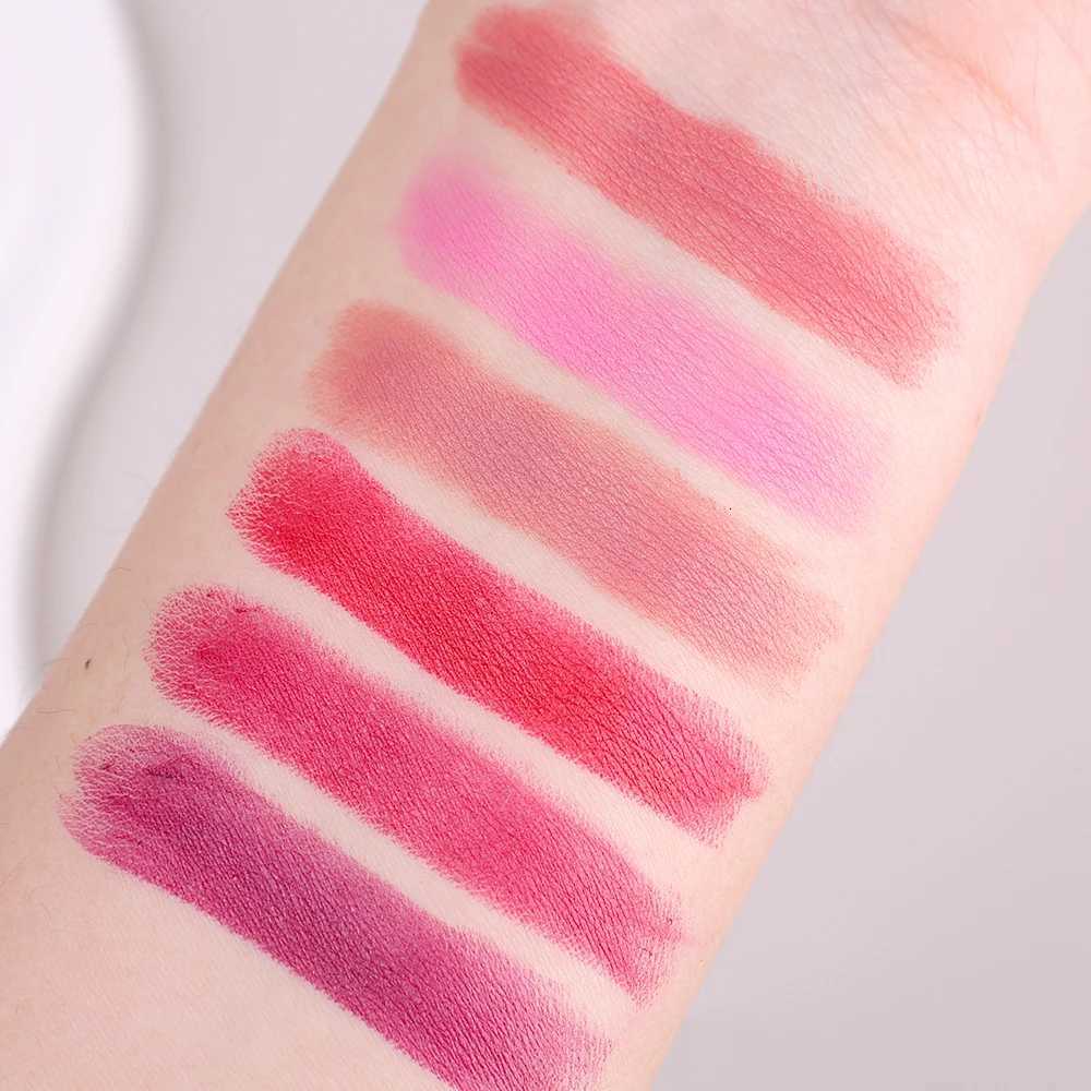 Rose Pink Nude Matte Velvet Lipstick Color Rendering Lasting Non-stick Cup Sexy Lipsticks Waterproof Beauty Lips Makeup CosmeticXJ250816