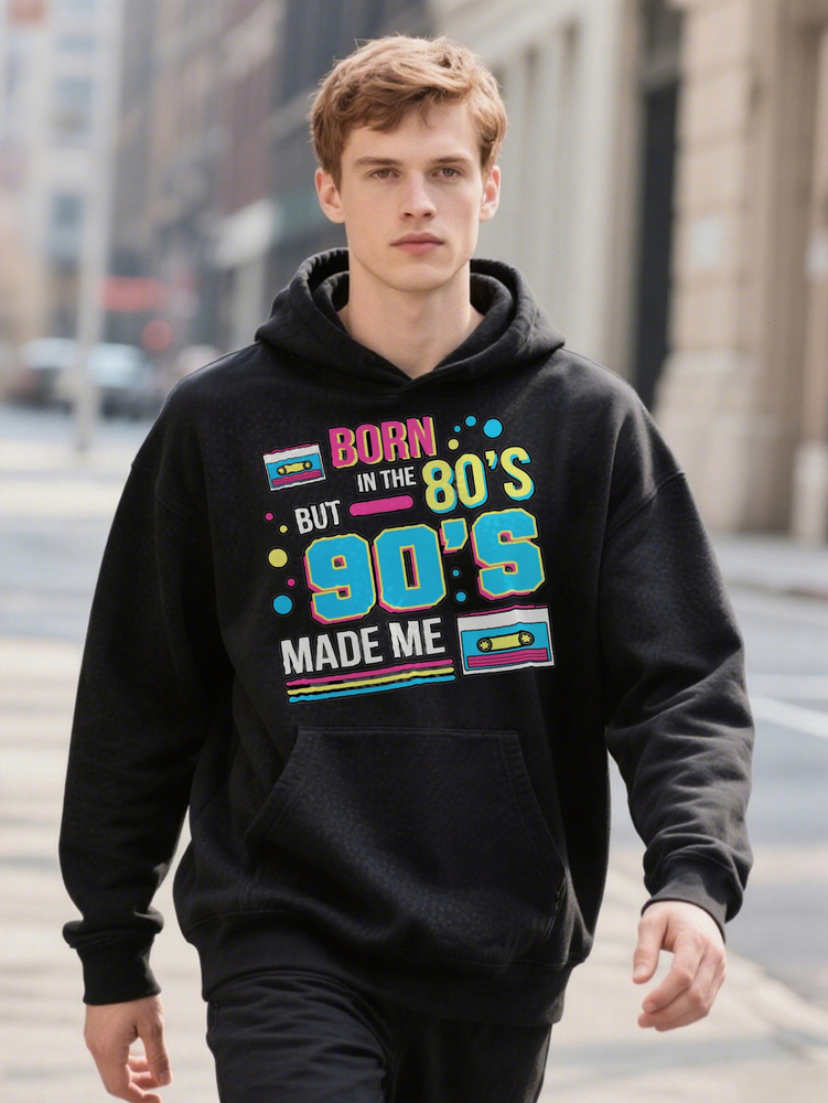 Men S Retro Graphic Born in the but Made Me s Print Casual Crew Lightweight Hoodie Perfect 90d23 acb8b