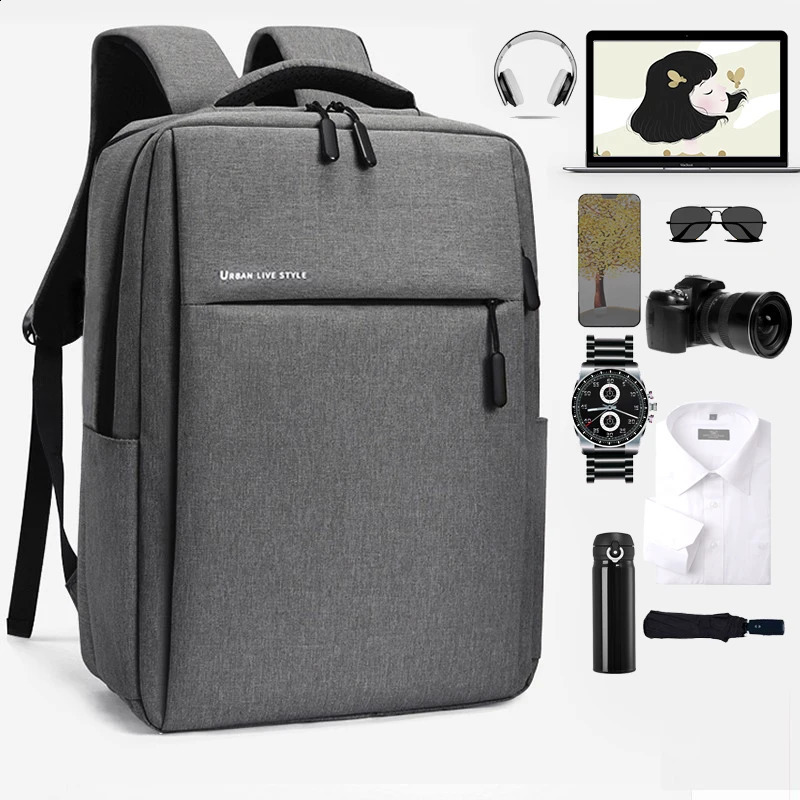 40L Laptop Backpack Durable 17 Inch for Men Women with USB Charger Port Luggage Sleeve Sturdy College Rucksack Bag For Macbook 250815