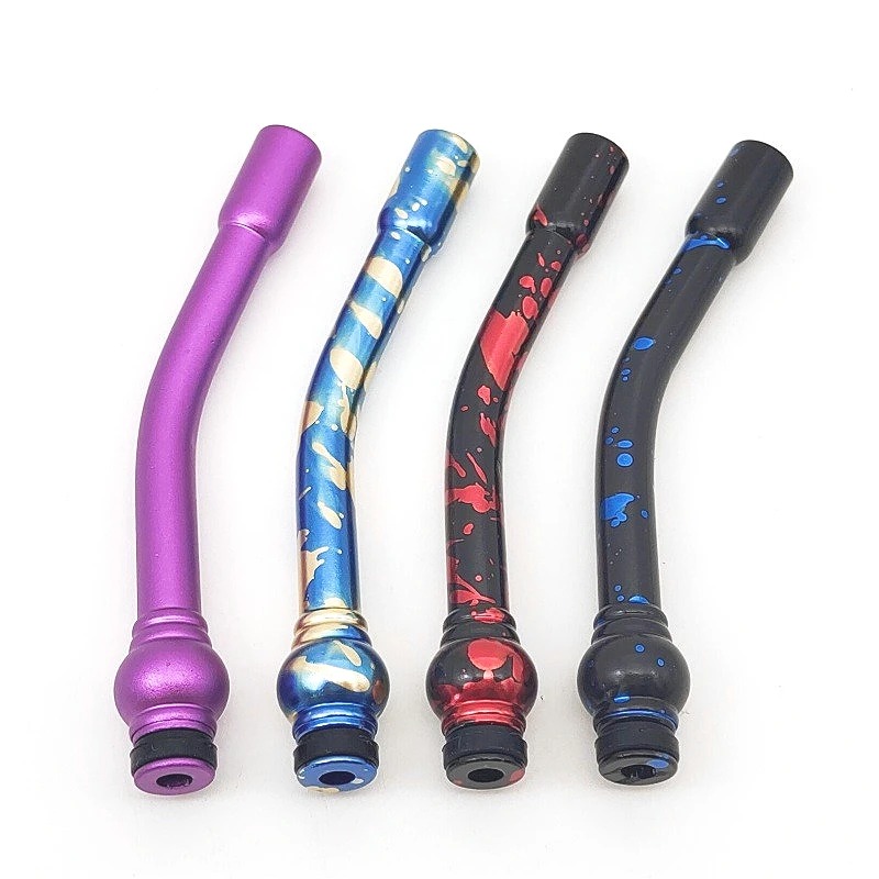 1Pcs MTL 510 Long Bend Straw Joint Metal for Machine Accessories Random Color