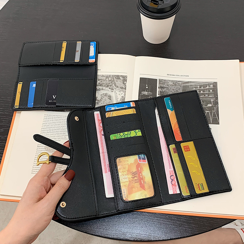 Designer Wallet Canvas Doll Women's Short Style Retro Large Capacity Multi Card Slot Multi Functional Foldable Long Style Women's 70% Discou