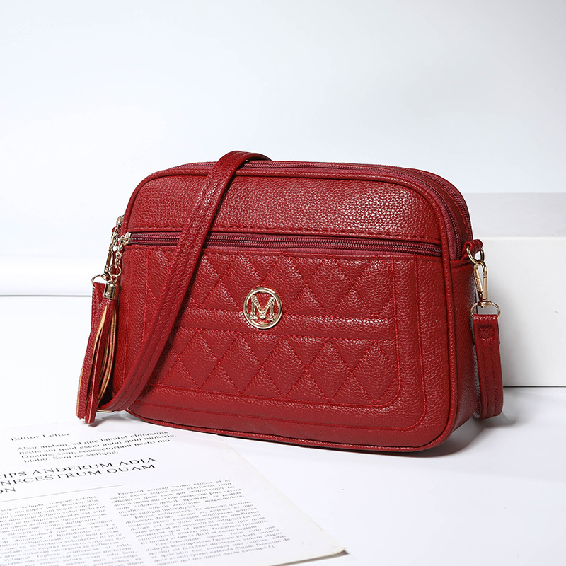 Autumn Winter New Women's Bag Casual Bag Crossbody Bag Women's European And American High-end Leather Bag Luxury Bag Light Luxury Designer P