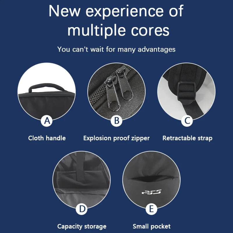 Travel Backpack For PS5 Console Accessories Protective Carrying Case Storage Bag Compatible With Sony PlayStation 5 Console 250815