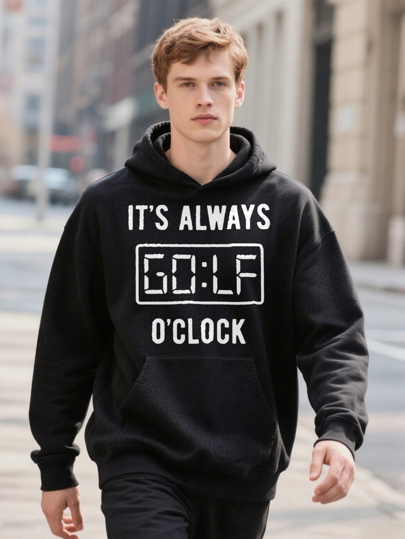 Ee Always Golf Clock Print Ees Men Casual For Hoodie Spring Fall Ops As