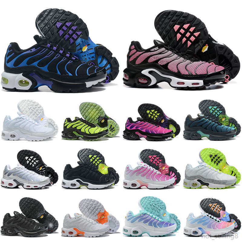 TN Kids Triple black Infant Sneakers Rainbow Children sports shoes girls and boys High quality Tennis trainers 26-35