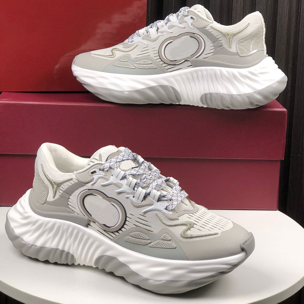 Mens designer sneakers luxury casual sneaker classic fashion comfort platform sports shoes breathable rubber anti slip sole Signature with letters on the side