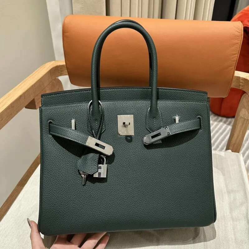 Evening Bags s birk Designers Bags Totes Brand Purse Single Zipper Wallets Women HandBags Real Leather Bags Lady Plaid Purses 20cm 25cm 30cm 35cm e86 b30