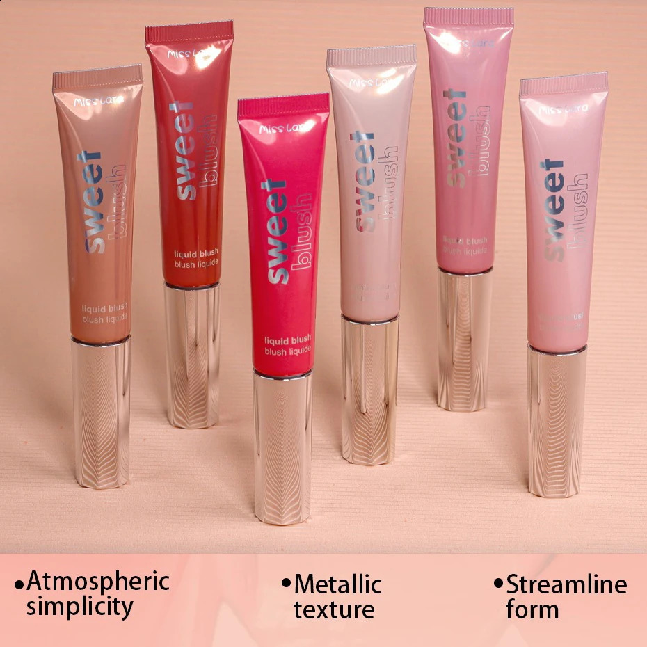 Liquid Blush Velvet Matte Natural Cream Multi-use Cheek Eye Tint Peach Blush Soft Applicator Makeup Monochrome Face Blush Stick 250815