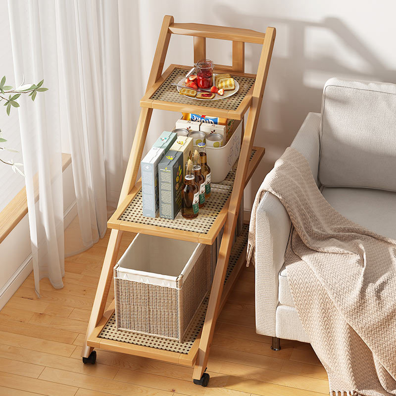 M8161 Coffee table with movable multi-layer creative side table modern simple storage rack