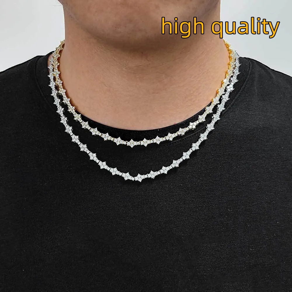 necklace designer necklace moissanite chain luxury jewelry chain moissanite pendant cuban link chain designer necklace for woman designer
