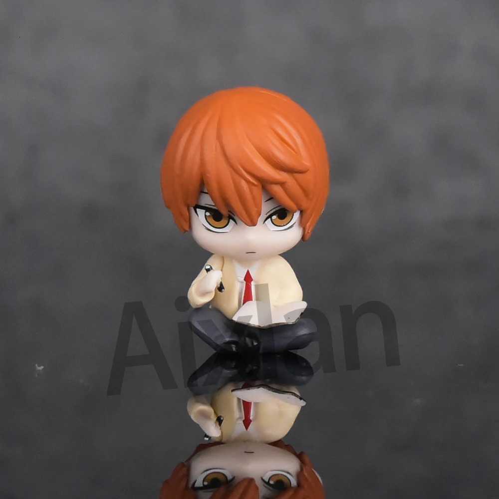 5pcs Set DEATH NOTE Figure Cute Edition Yagami Light 4cm Ryuk/LLliet PVC Action Figure Anime Collectible Figurine W250816