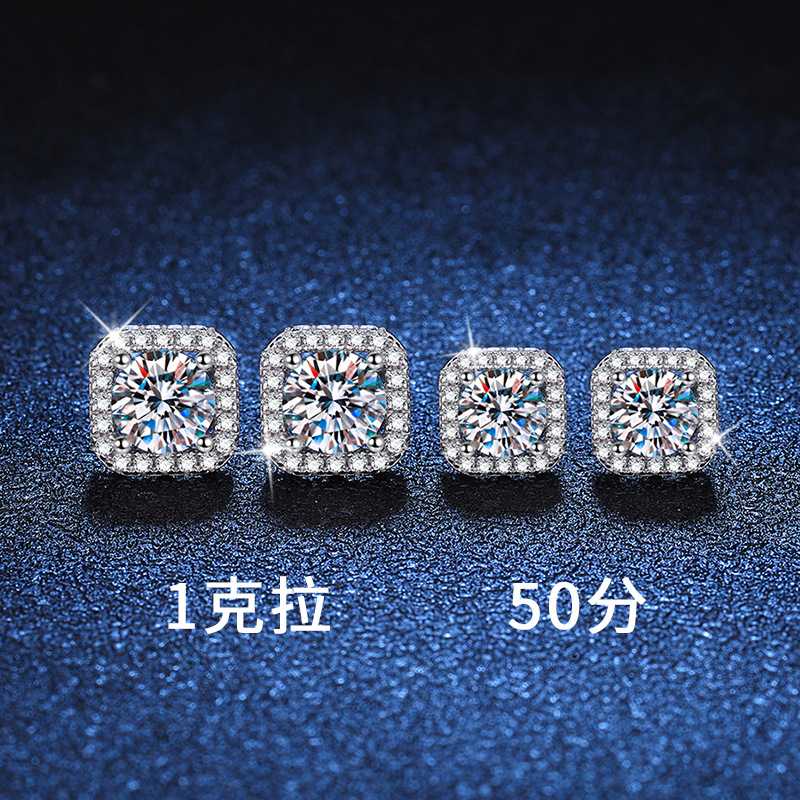 Moissanite zircon lab grown diamonds designer style womens wedding design styles diamond earrings 010