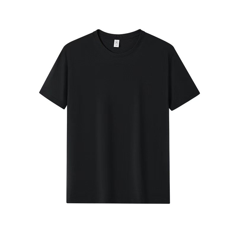 K2104 Custom heavyweight cotton round neck short-sleeved T-shirts for men and women with DIY printed logo embroidery