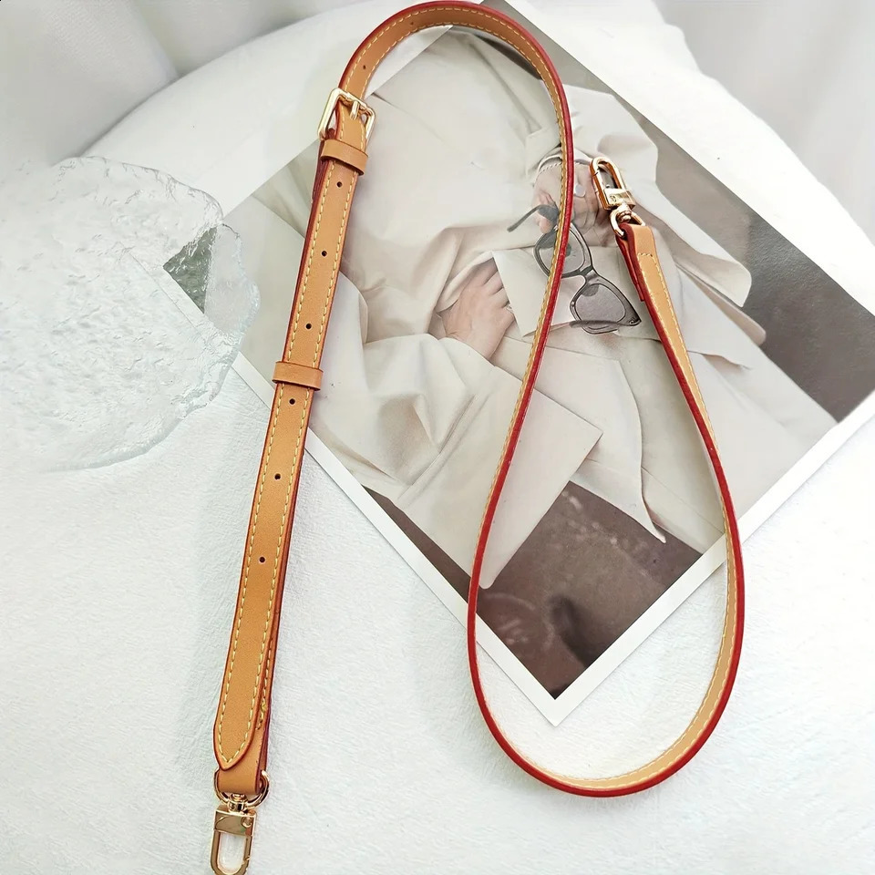 1pc Adjustable Solid Color Classic Imitation Cow Bag Replacement Shoulder Strap Light Brown for Handbag or PurseBag Accessory 250815