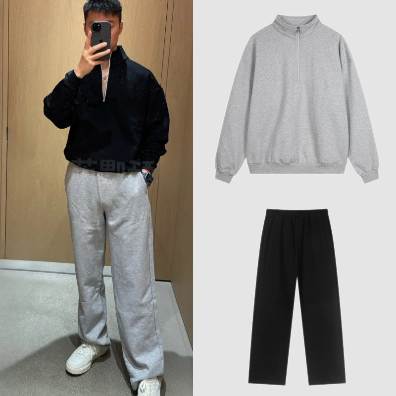 Designer Hoodie Mans Coat Stand up Collared Shirt-jacket Yoga Sets Women Clothes Sweatshirts 1/4 Zip Rapid Pullover Unisex Loose Hight-Neck Softly Blazer Gym Jumper